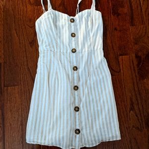 Abercrombie & Fitch, M linen dress, nude color pallet